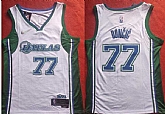 Mavericks 77 Luka Doncic White Nike Diamond 75th Anniversary City Edition Swingman Jersey,baseball caps,new era cap wholesale,wholesale hats